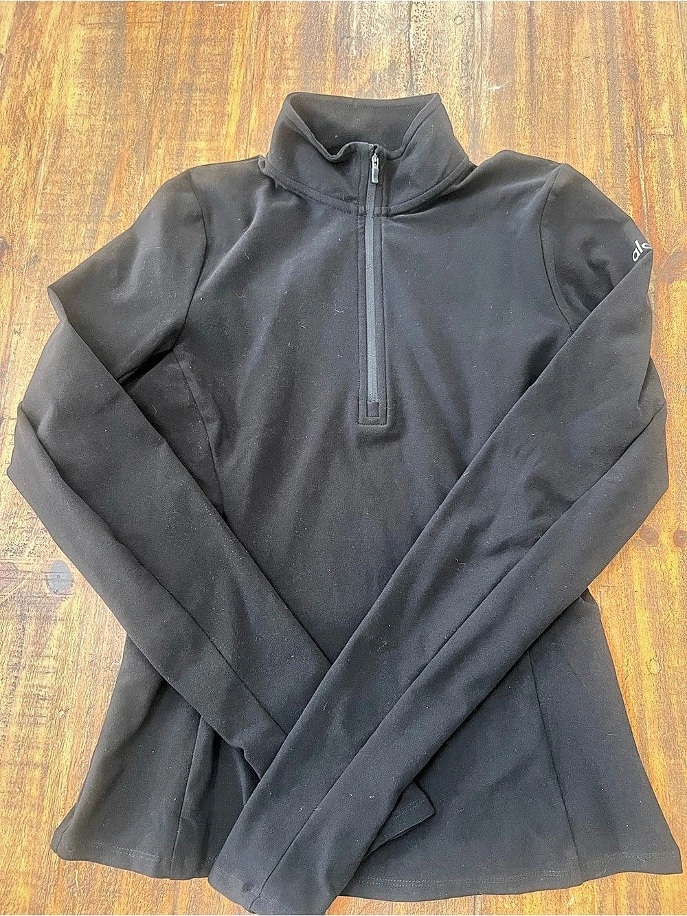 Alo 1/2 Zip Rapid Pullover in Black